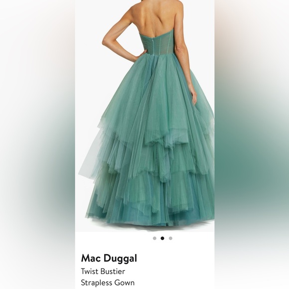 Mac Duggal Strapless gown - Picture 2 of 2